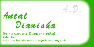 antal dianiska business card